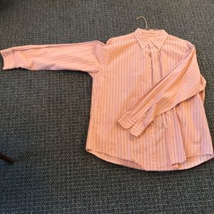 Blue red white and orange button shirt brooks bros